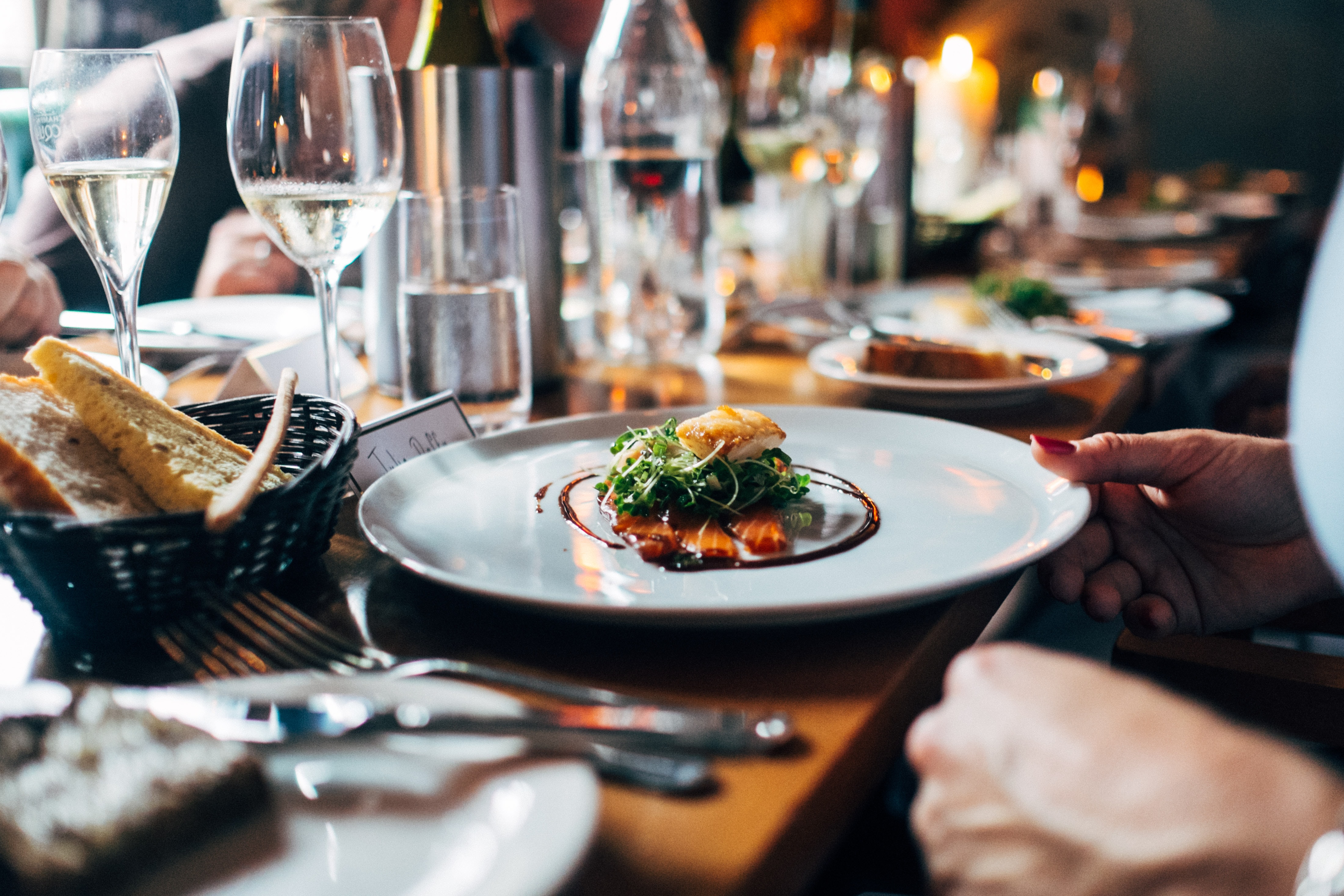 Plats de restaurants